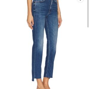 MOTHER High-Waisted RIDER Ankle Step Jeans